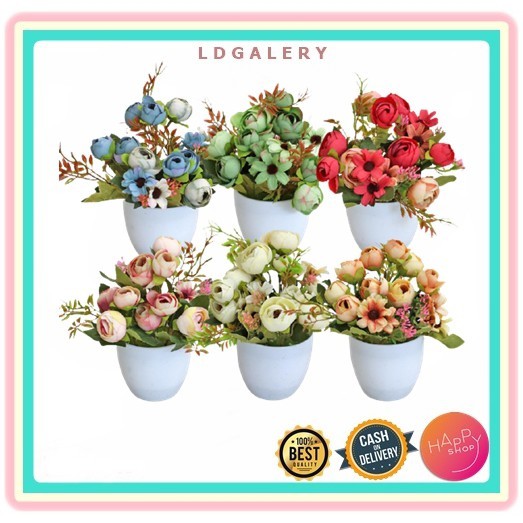 LDG POT30 TANAMAN HIAS BUNGA  TULIP TANAMAN HIAS PLASTIK  