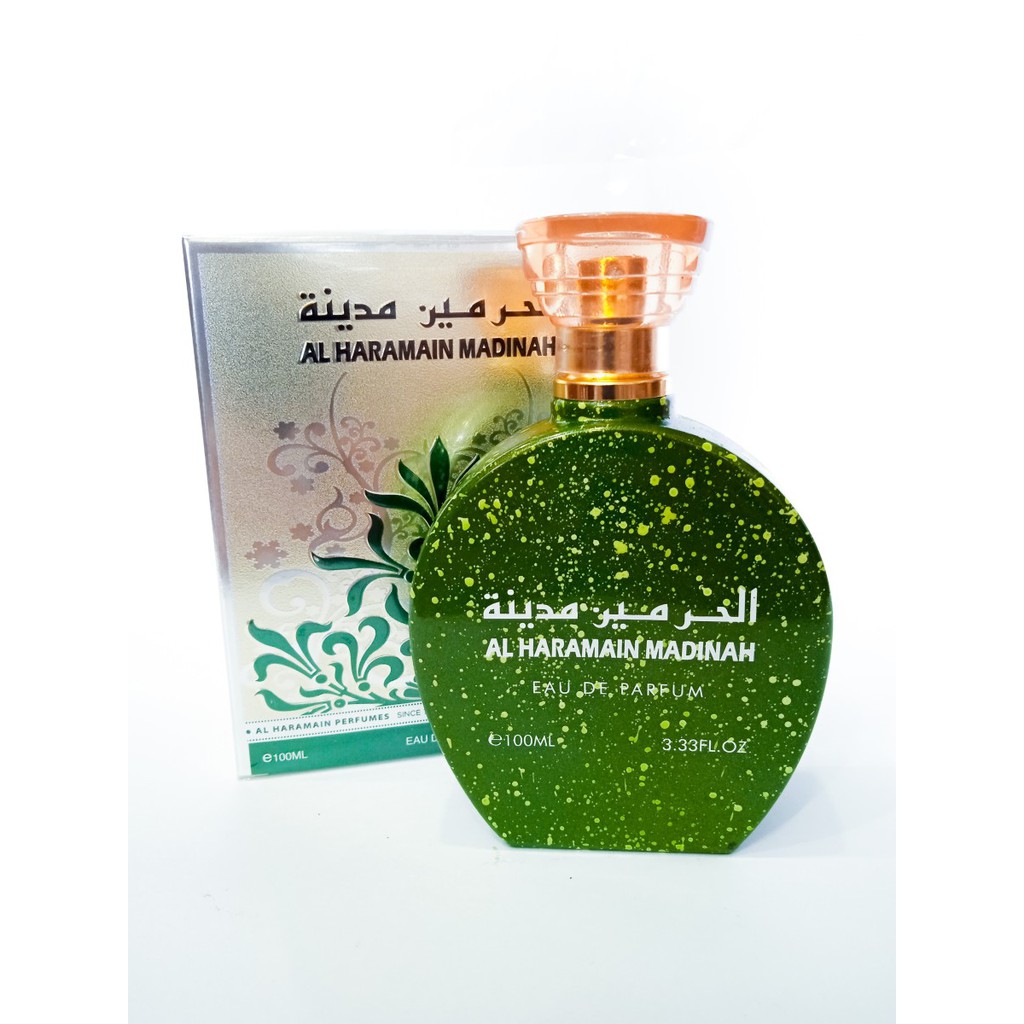 Parfum Al Haramain Madinah Spray 100ml EDP Minyak Wangi Harmain Madina Original Impor Segel