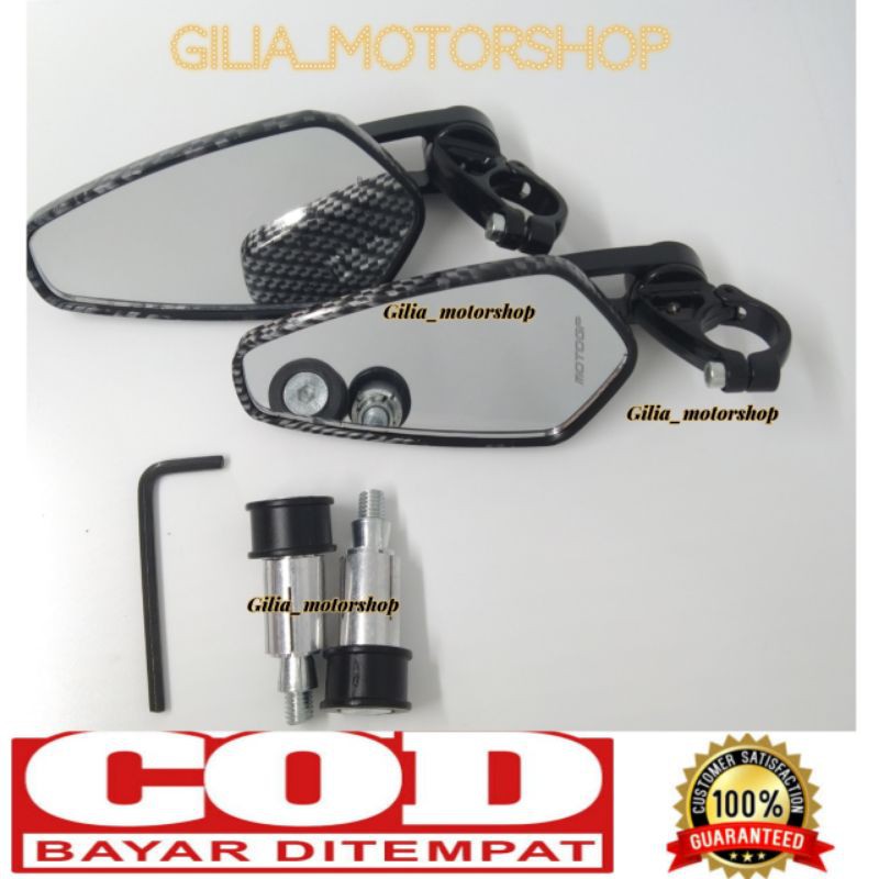 Spion Jalu Oval Karbonspion Pentagon carbonSpion Jalu Carbon Universal Nmax Aerox Vario Beat Genio