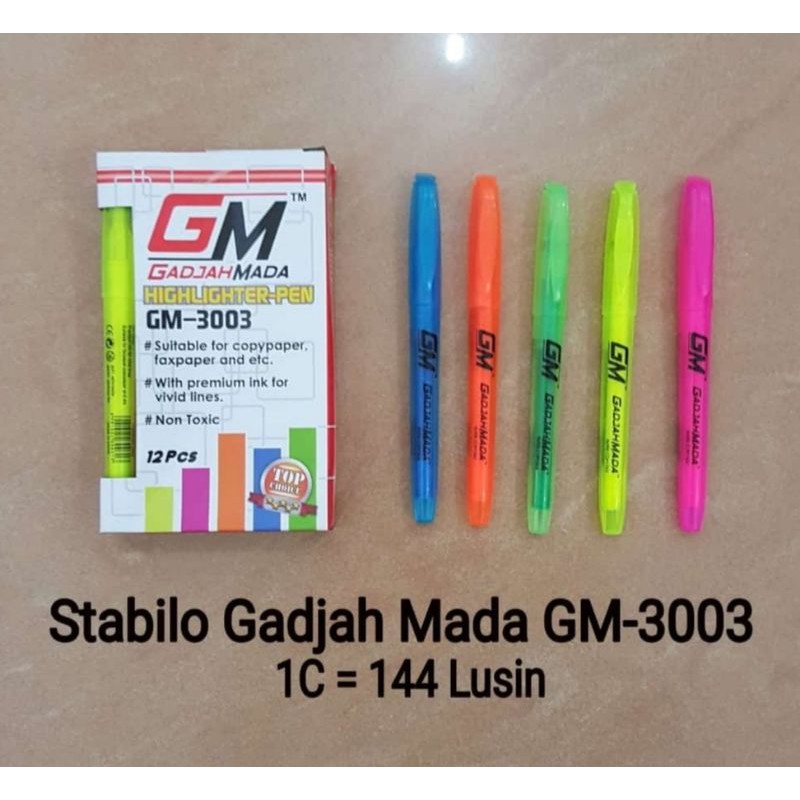 

Spidol Highlighter Gadjahmada GM 3003