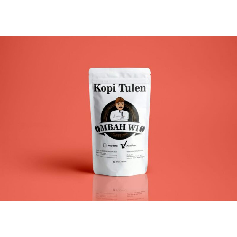 

kopi mbah wi kopi tulen arabika 100% kopi asli juwana pati Jateng