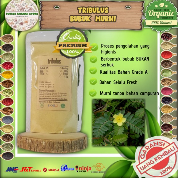 

Tribulus Bubuk Murni Premium Herbal 1 kg Tribulus Terrestris