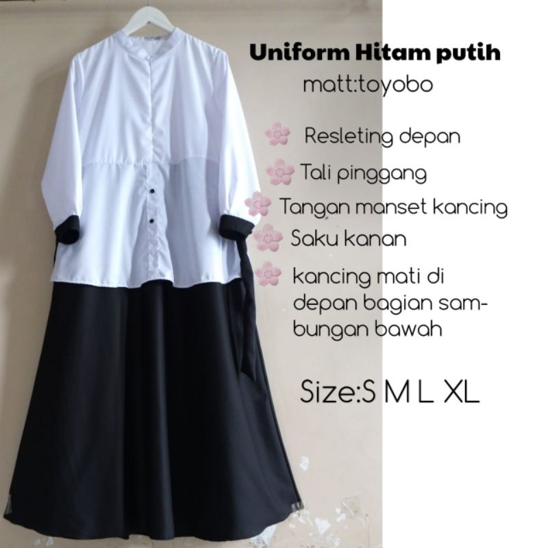 Gamis Hitam putih || Pemda|| Khaky ||Army|| Pramuka