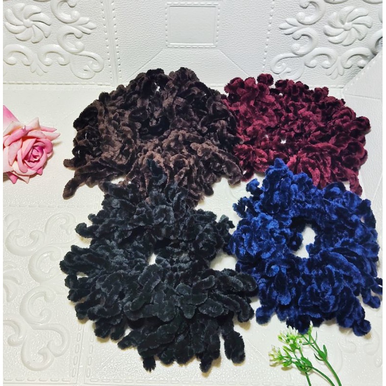 kuncir ubur-ubur(L)/ikat rambut ubur-ubur/ikat rambut hijab/ikat rambut cendol 100rumbai