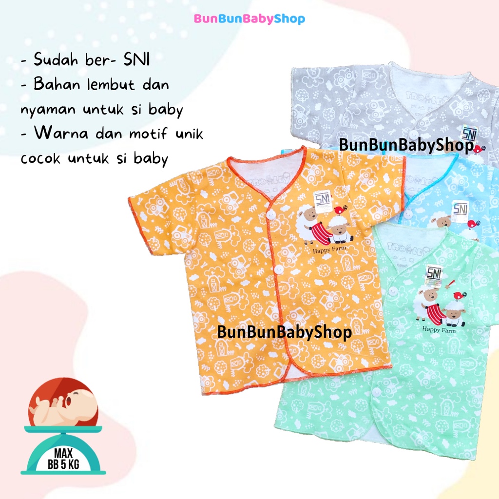 Setelan Bayi Unisex SNI Stelan Bayi Trolley Pakaian Laki Perempuan Perlengkapan Baru Lahir Baby Baju New Born Pakaian Fashion Anak