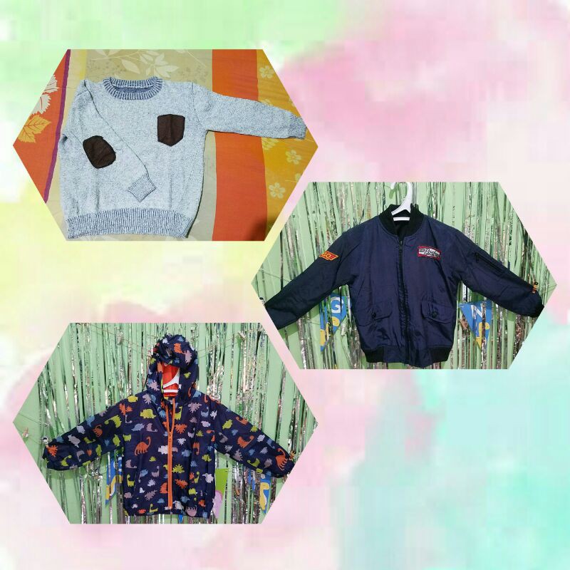 PRELOVED / SECOND JAKET/SWEATER ANAK LAKI-LAKI 3-4TH