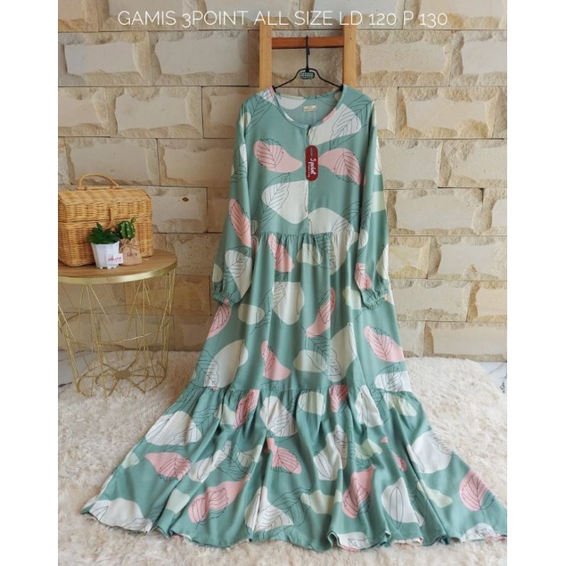 gamis 3point nyaman.