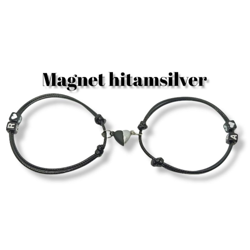 GELANG COUPLE MAGNET / GELANG MAGNET / GELANG PASANGAN / GELANG HURUF / GELANG REQUEST HURUF / GELANG UNIK / GELANG TALI HURUF / GELANG KAPEL / GELANG KAPEL MAGNET / GELANG KAPEL HURUF / GELANG KAPEL UNIK-3