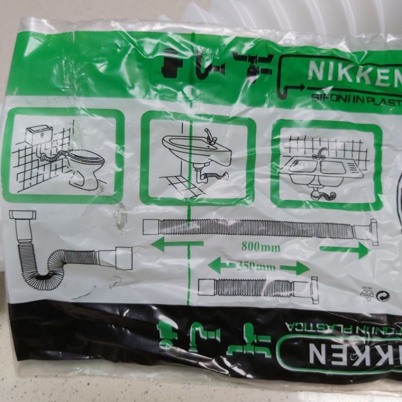 Selang Afur BCP TARIK PANJANG PENDEK Fleksibel Plastik PVC Putih - NIKKEN