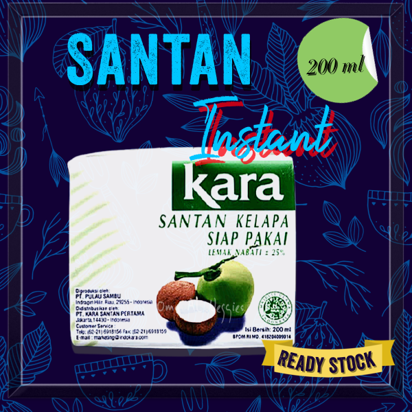 

SANTAN KARA 200 ml / SANTAN SIAP PAKAI / COCONUT MILK CREAM