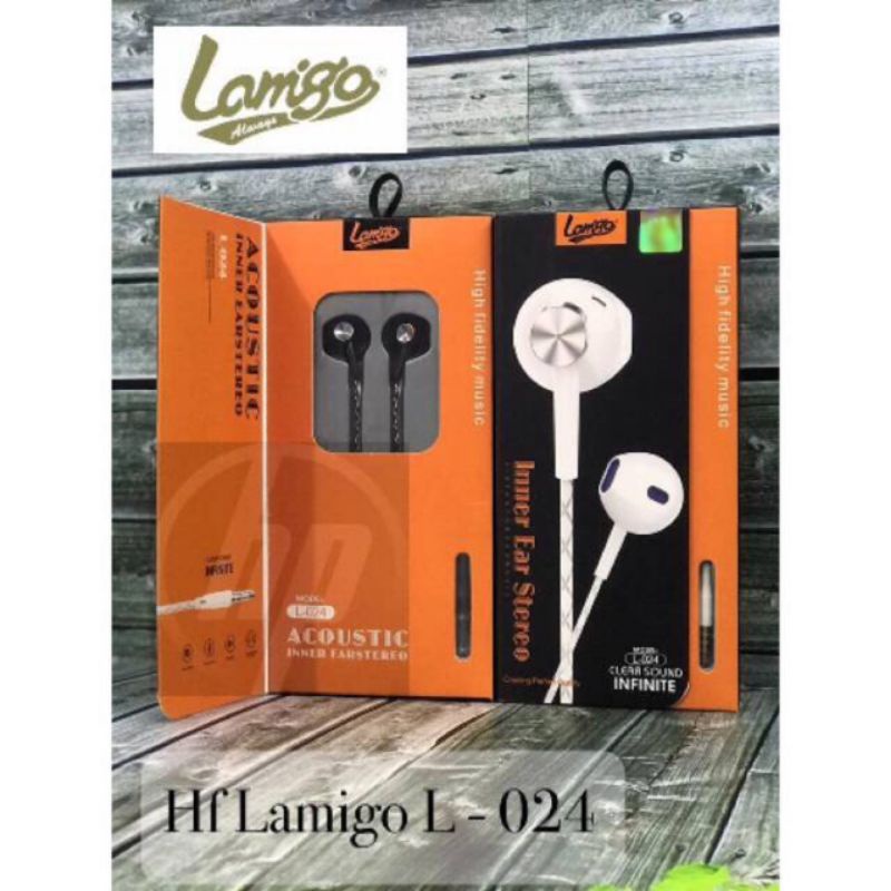 Headset lamigo original Mega bass tipe l-024 Mega bass