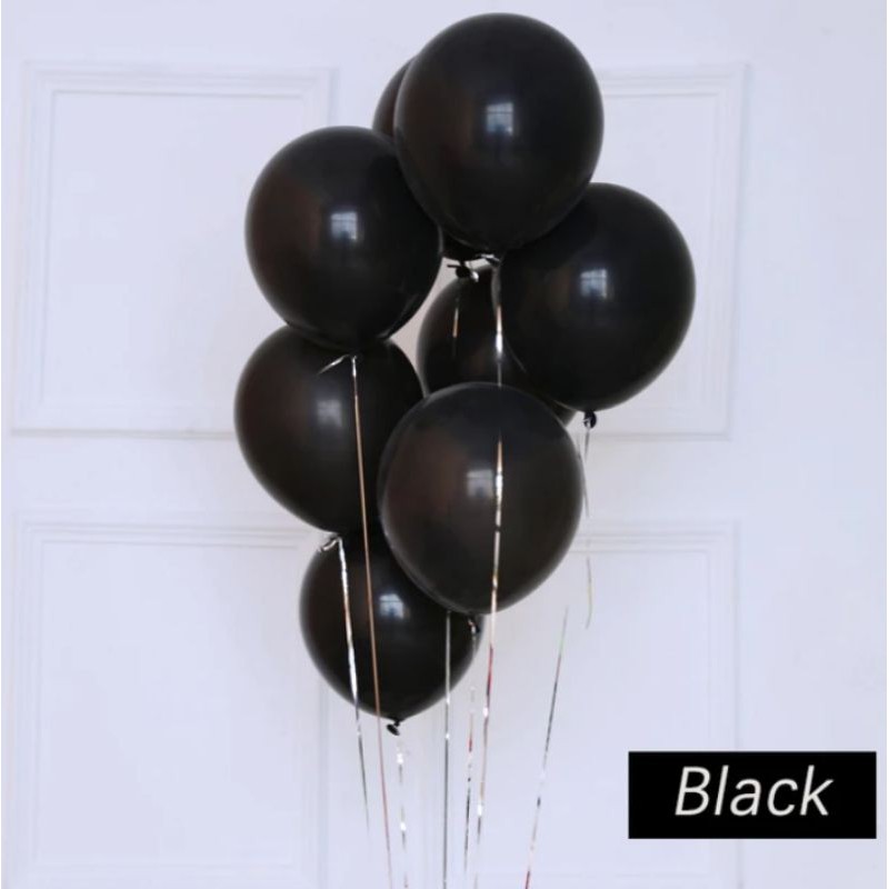 Balon Latex Hitam