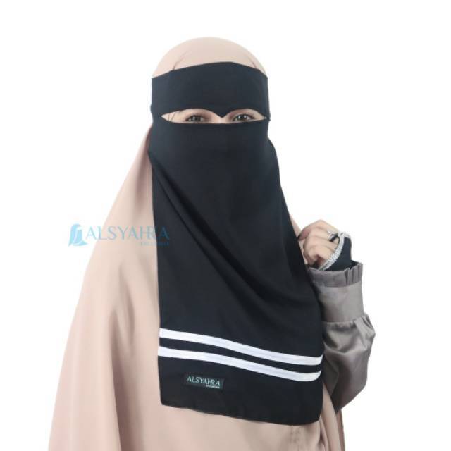 Niqab Bandana Eagle Eyes Stripe Original by Alsyahra Exclusive