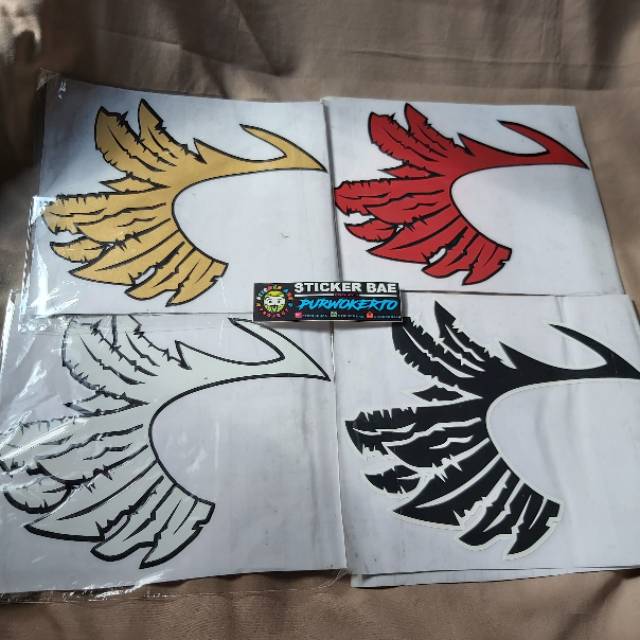 STICKER WINGS ATAU SAYAP CUTTING SET MURAH