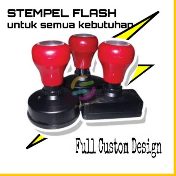 

(W4R6) Stempel Logo Nama Perusahaan Tandatangan Lunas Cap Stampel Flash Warna Otomatis Free Custom Design //Just@today