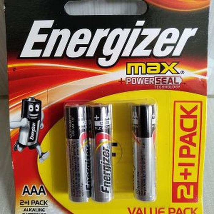 Baterai / Battery Alkaline Energizer AAA Pack isi 3