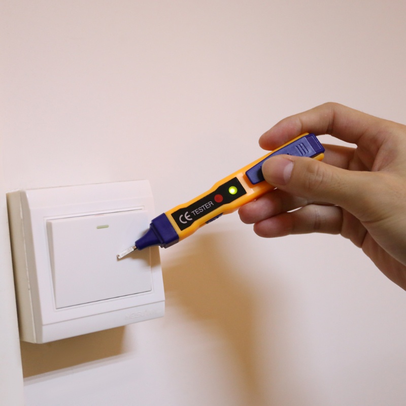 Mary Alat Tester Tegangan Listrik AC Dengan Lampu LED Untuk Kabel Power / Circuit Breaker