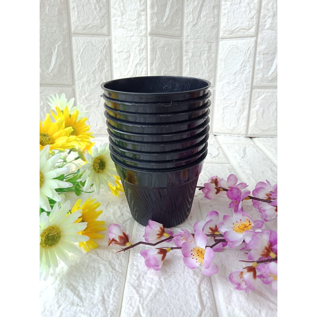 Pot Serat Kayu 10CM Hitam By Garden Of Love Pot 10 Cm Murah Grosir Tanaman Hidroponik Pot Ice Cream