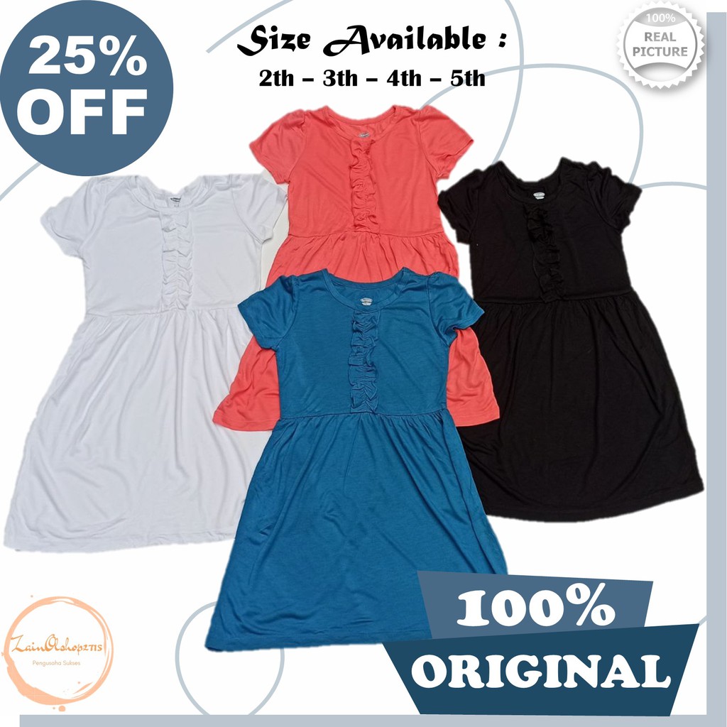Dress Baju Anak Branded Perempuan Cewek Sisa Ekspor Export Murah Grosir Branded 1 2 3 4 5 Tahun