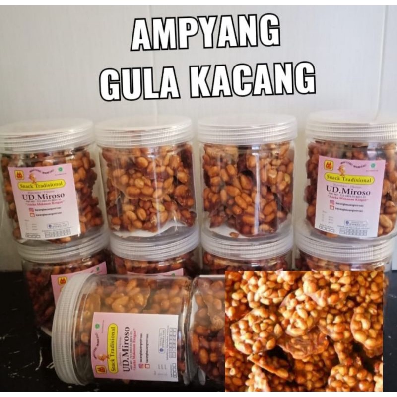 

ampyang gula kacang toples 500ml UD.Miroso GK