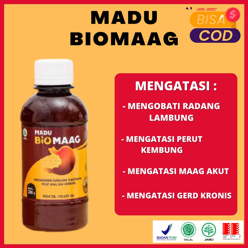 madu biomaag madu biomaag asli original madu biomaag original obat herbal asam lambung maag kronis g