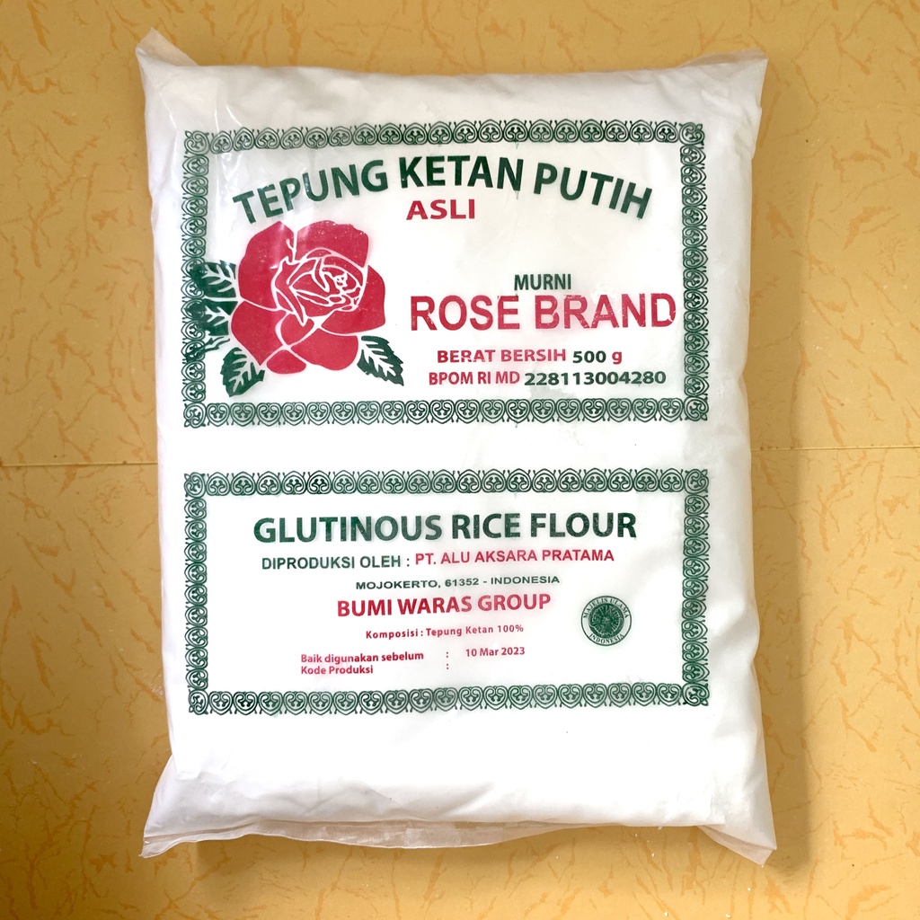 

Tepung Ketan ROSE BRAND Pack 500 g gram