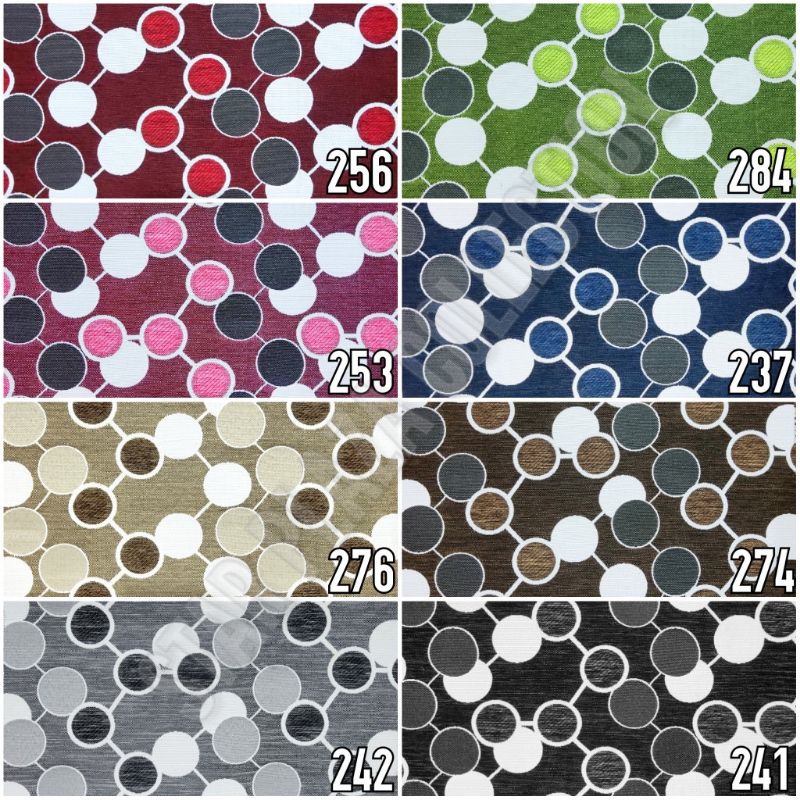 Promo Kain Kanvas Motif Hikaron Motif Geomatris Bulat Bulat Minimalis - Timo (Sofa, Kursi, Jok,
