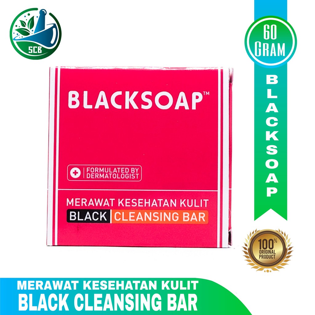 Blacksoap Cleansing Bar 60g - Untuk melawan bakteri yang sulit dihilangkan, seperti scabimite