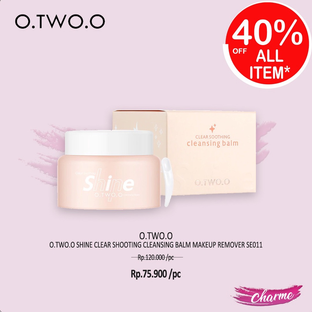 (READY &amp; ORI) O.TWO.O Otwoo Shine Cleansing Balm Clear Soothing SE011 pembersih make up mascara lipstik