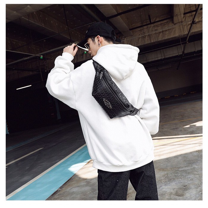 Tas Selempang Kulit Bahu Pria Waistbag Tas Pria Slingbag 3080