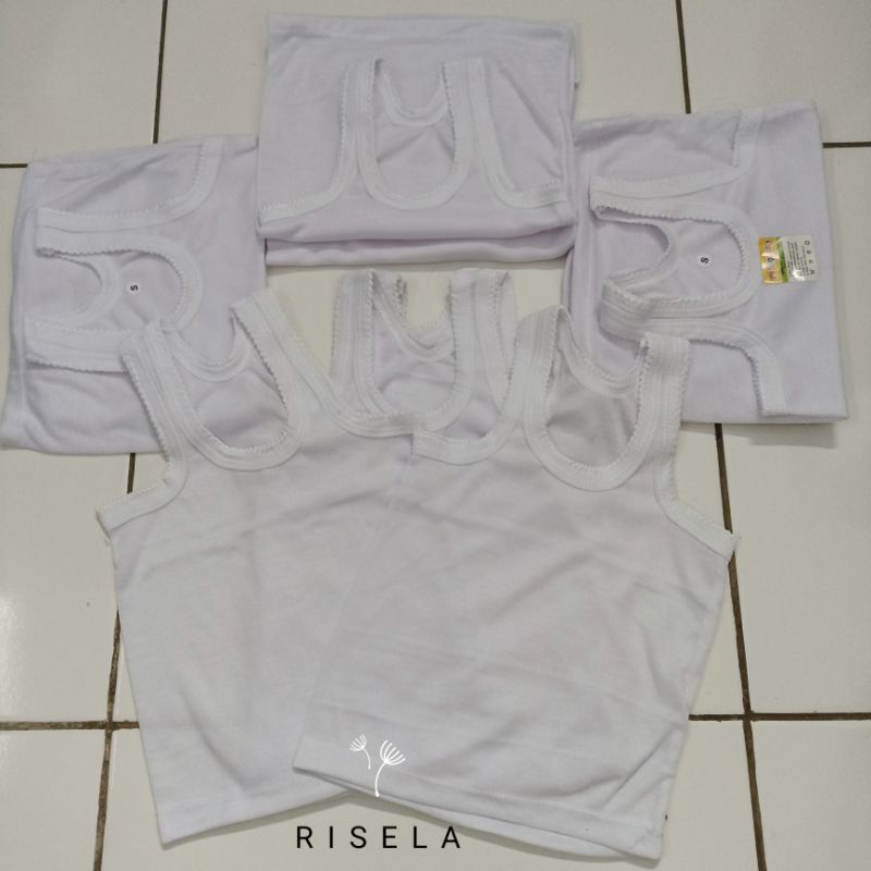 6 PCS Kaos Dalem Singlet bayi Balita 0-3 tahun Bahan Tebal dan Lembut