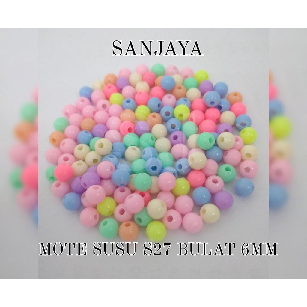 MOTE SUSU / MANIK SUSU / MANIK BULAT UKURAN 6MM, 8MM, 10MM / MANIK SUSU BULAT / MOTE SUSU C BULAT S27 S28 S29 CPR / MOTE SUSU CPR