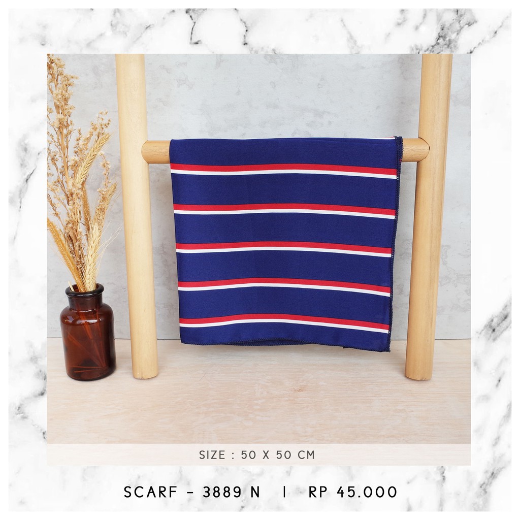 NECK SCARF / SYAL KOREA / SCARF PATTERN (SIZE 50 X 50 CM) - 3889 / 4067-3889 N