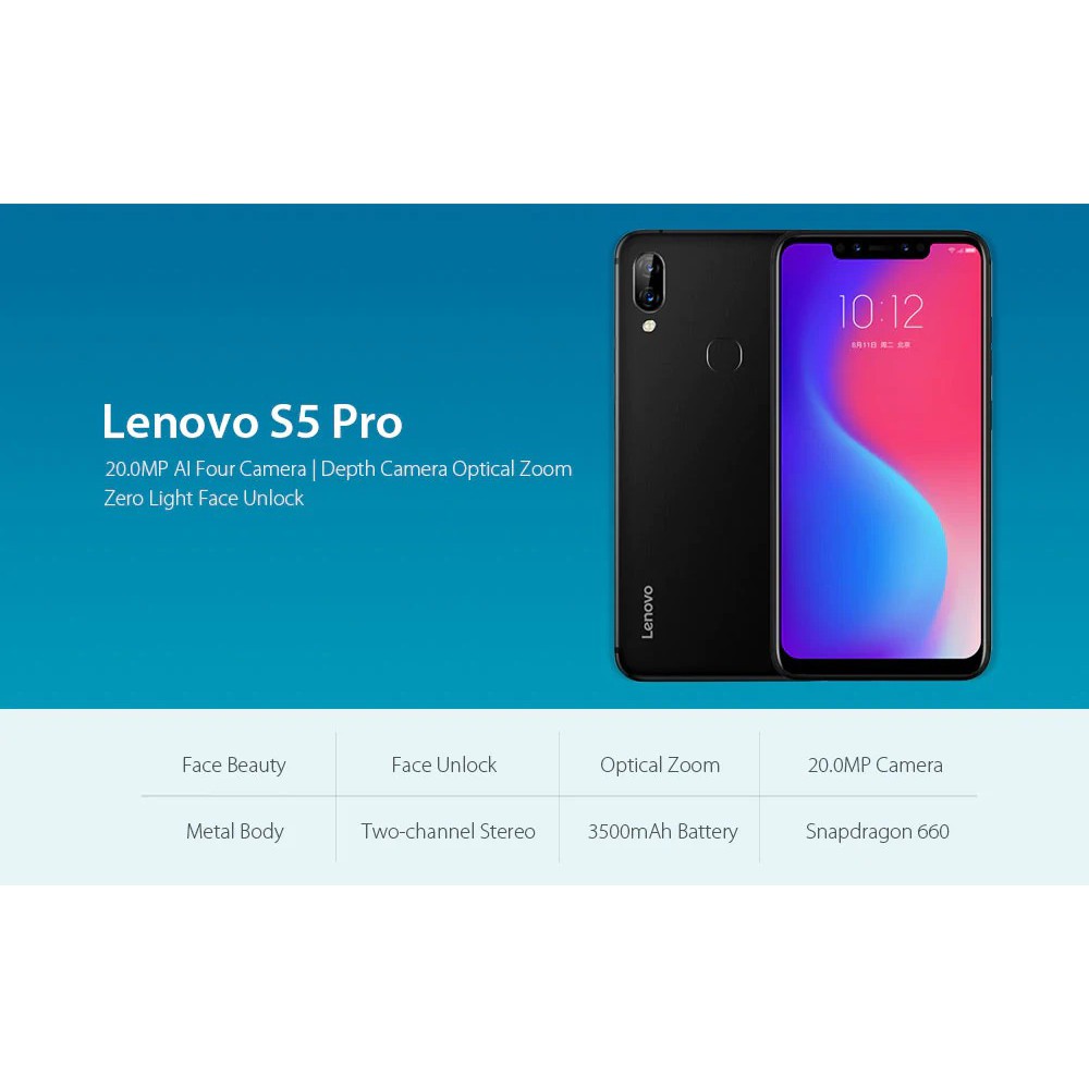LENOVO S5 PRO 6/64GB GARANSI DISTRIBUTOR