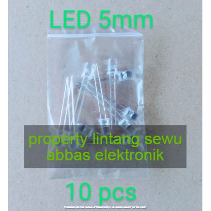 10pcs LED HIJAU 5MM