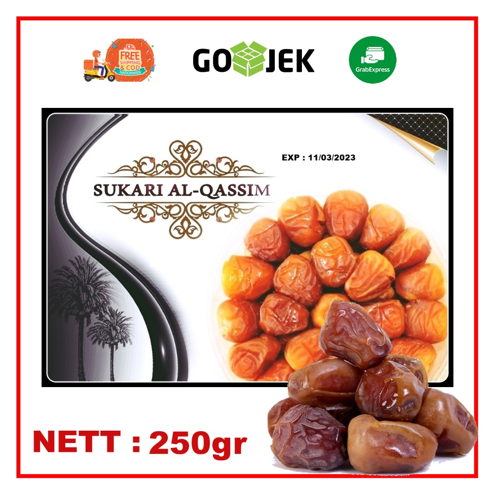 

KURMA SUKARI SEGAR 250GR / SUKARI AL MADINAH / SUKARI NR /SUKARI PREMIUM + FREE TOPLES