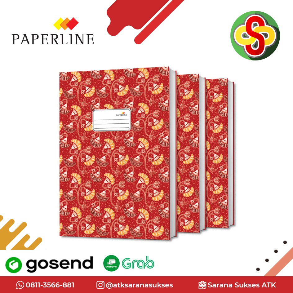 Buku Hard Cover Paperline Folio 200 Lembar