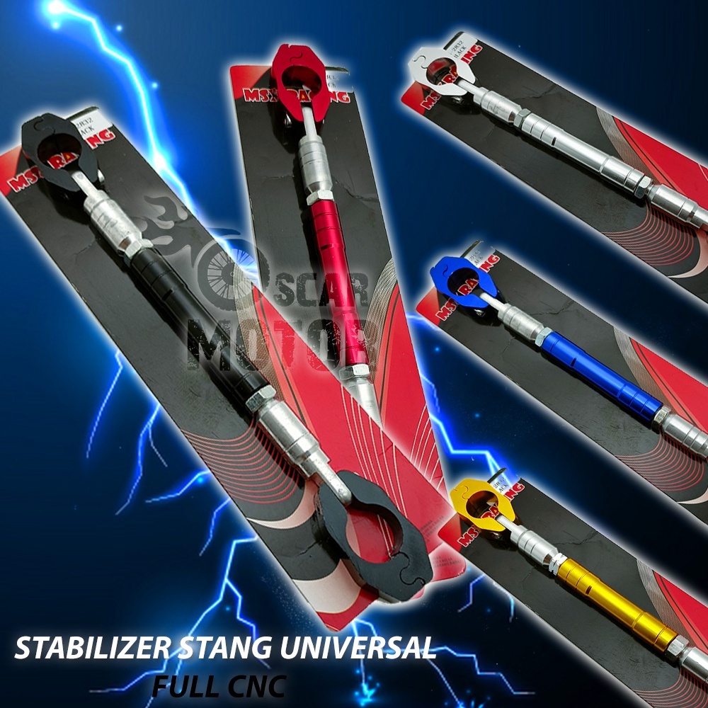 Stabilizer Stang Palang Penahan Stang fatbar Cnc Universal stabiliser Beat Street Cb150r Pcx Vixion motor