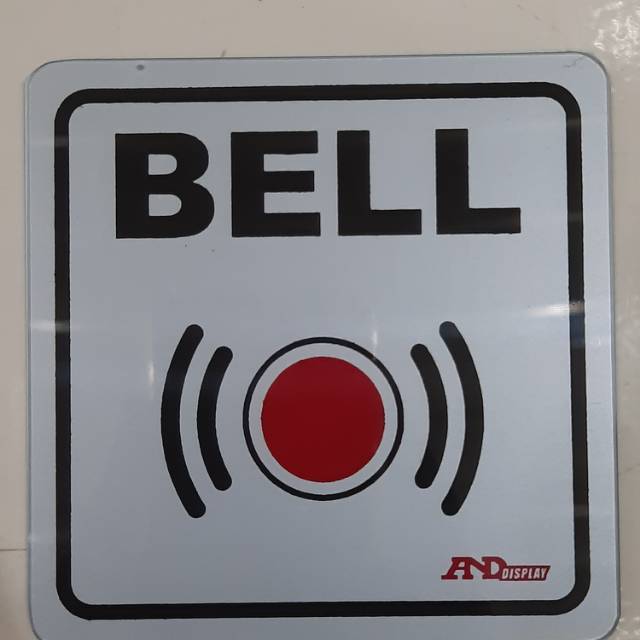 

Plat pvc BELL , sign label pvc BELL uk 10x10cm