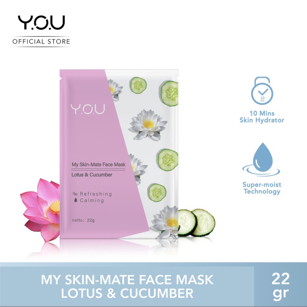 YOU My Skin Matte Face Mask [Melembabkan dan menutrisi Wajah] Skin Care | Masker Wajah