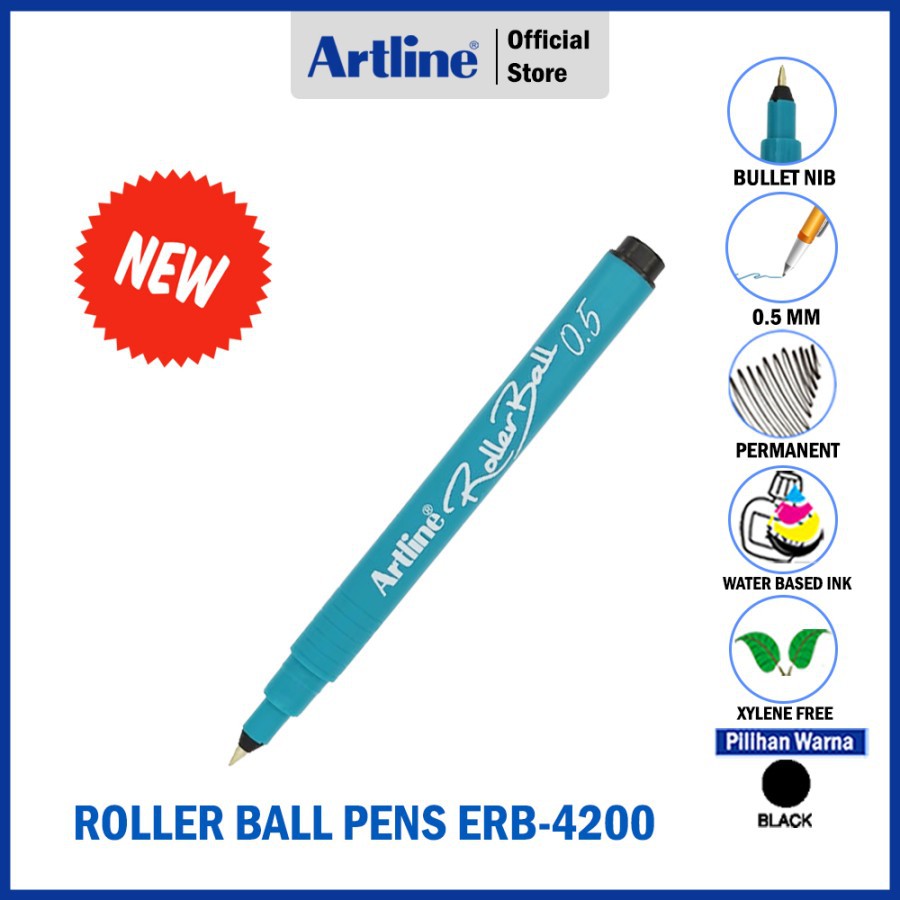 

PULPEN ARTLINE ROLLER BALL NIP PERMANENT PEN ERB-4200 0.5mm