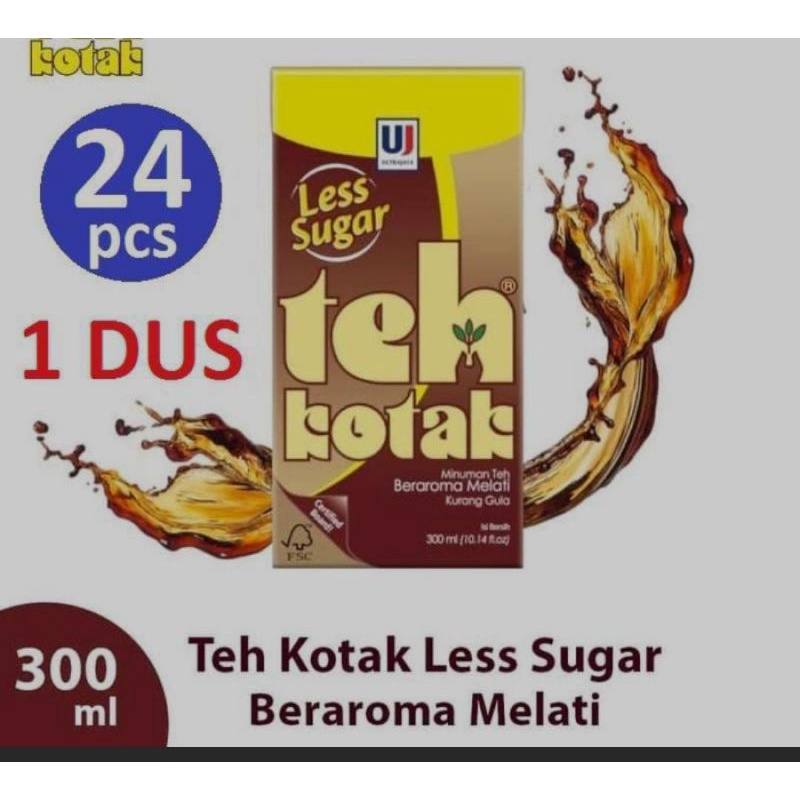 

Teh Kotak melati less sugar 300ml