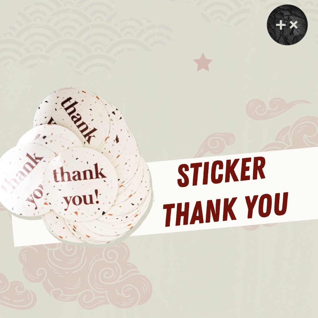 Jual Sticker Thank You Pcs Shopee Indonesia