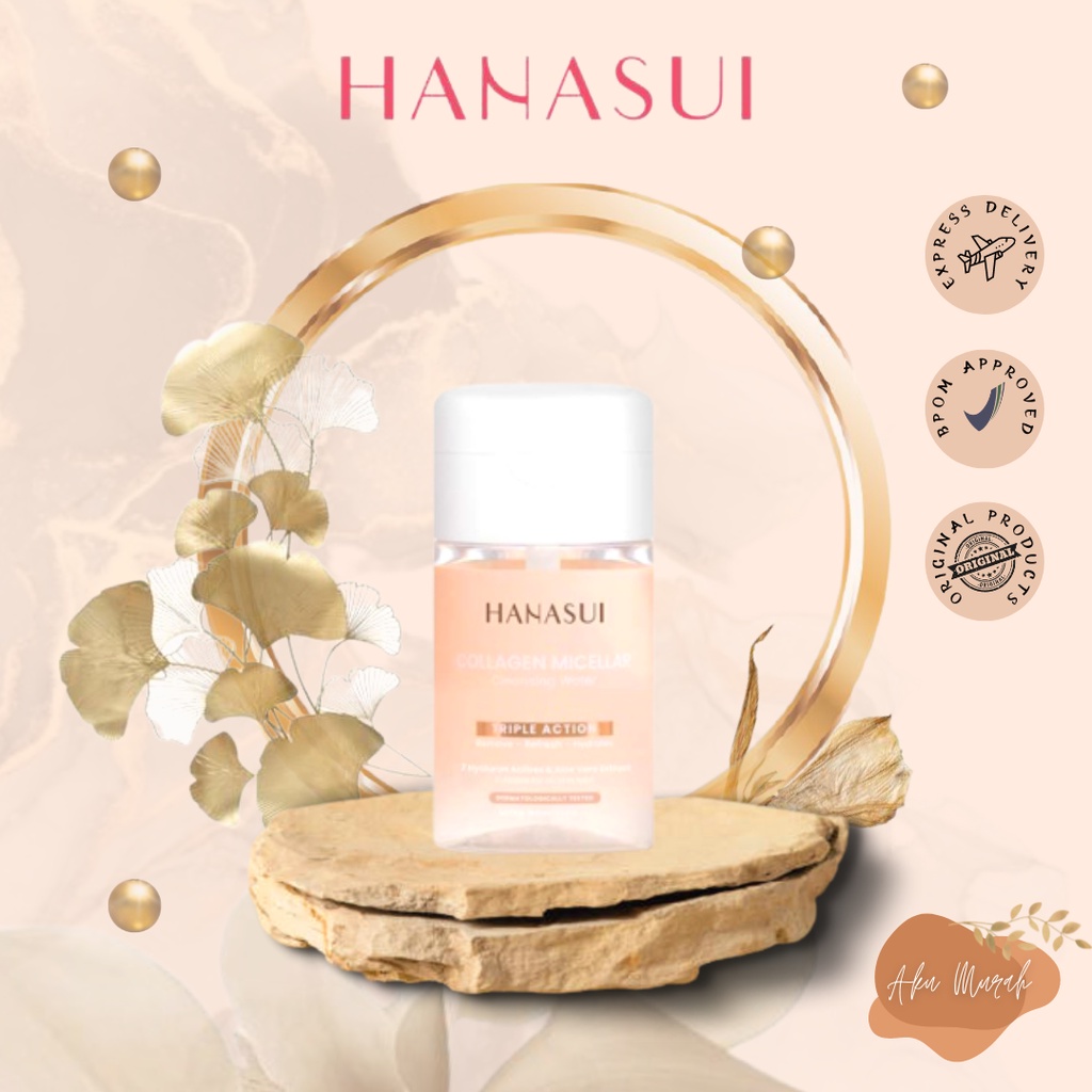 ✨ AKU MURAH ✨ Hanasui Collagen Micellar Cleansing Water 100ml BPOM