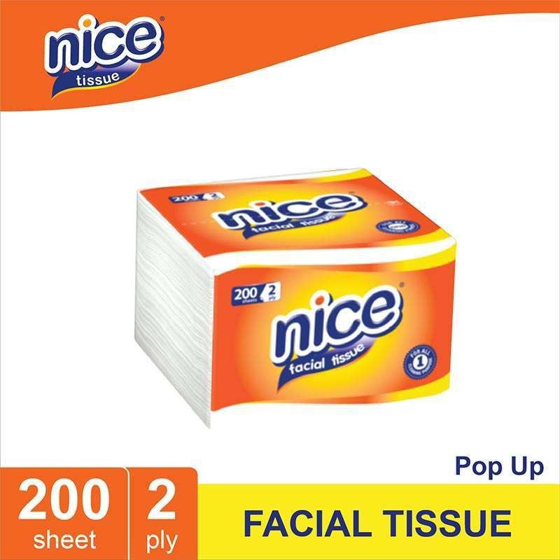 TISSUE NICE FACIAL POP UP 200SHEET X2 PLY
