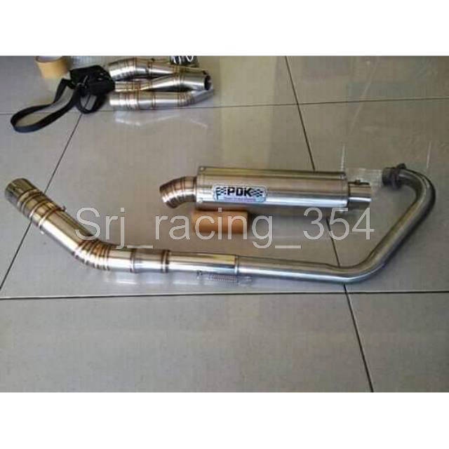 Knalpot racing pdk 30 cm inlet 50 mm sonic cbr 150r facelift sonic supra gtr satria fu injeksi mx ki