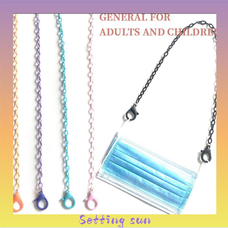 lanyard klip topeng gaya korea yang dapat disesuaikan rantai warna lanyard non-slip TN