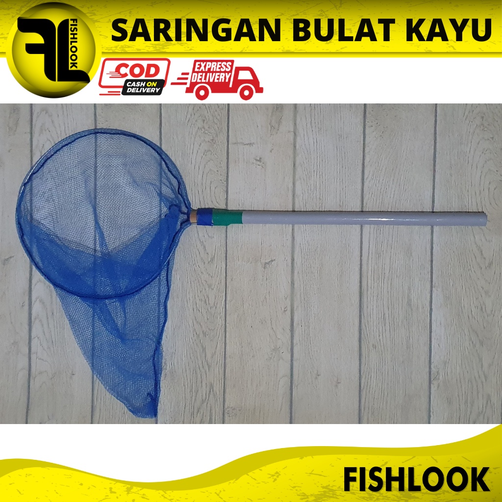 Seser Jumbo Gagang 82 CM Kayu BESAR SARINGAN IKAN KOI IKAN HIAS