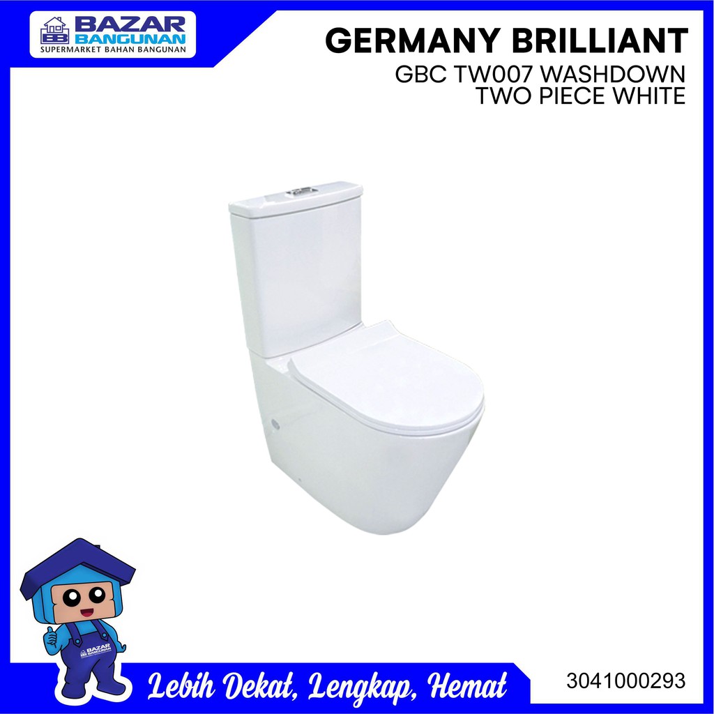 Germany Brilliant - Closet / Kloset / Toilet Duduk Gbc Tw007 Gbctw007 White