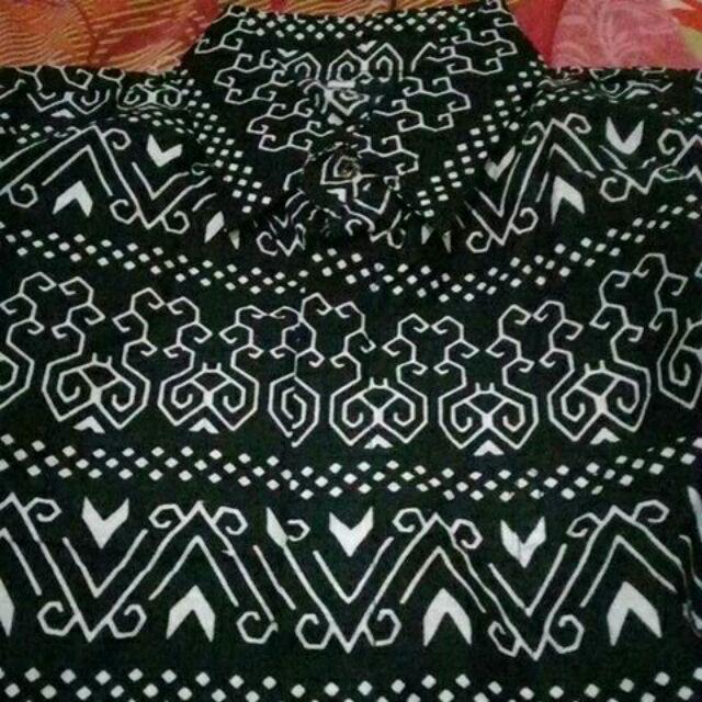 Baju Batik Pria Hitam Manis